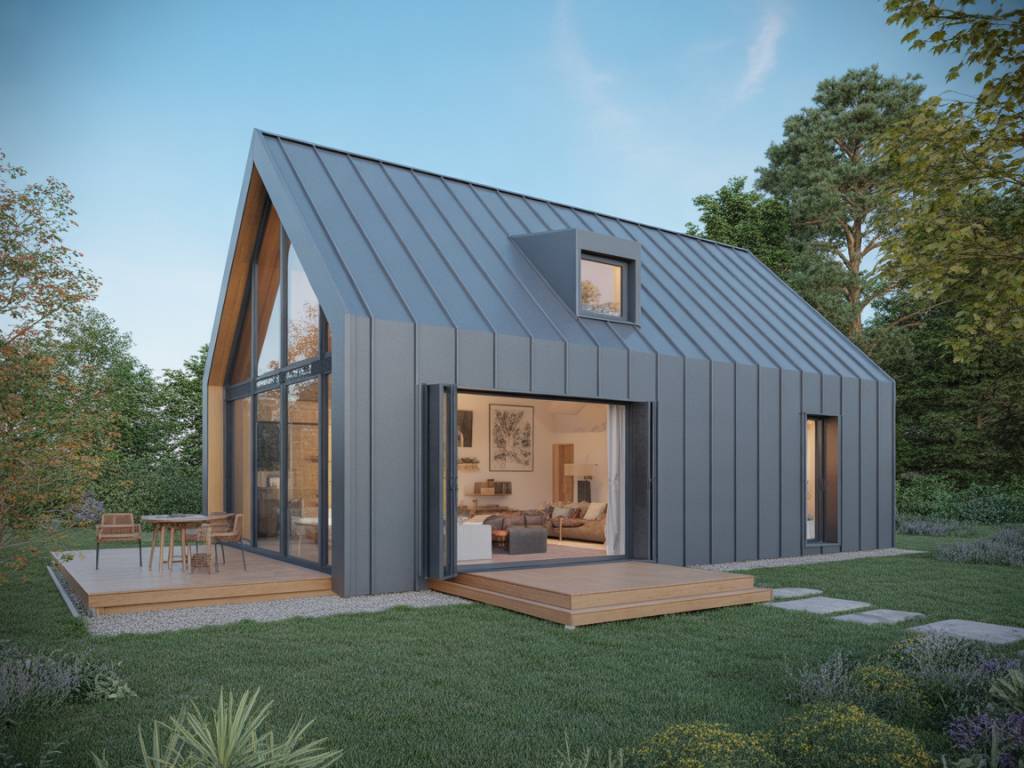 Extension bardage zinc : modernité, durabilité et style en un seul matériau
