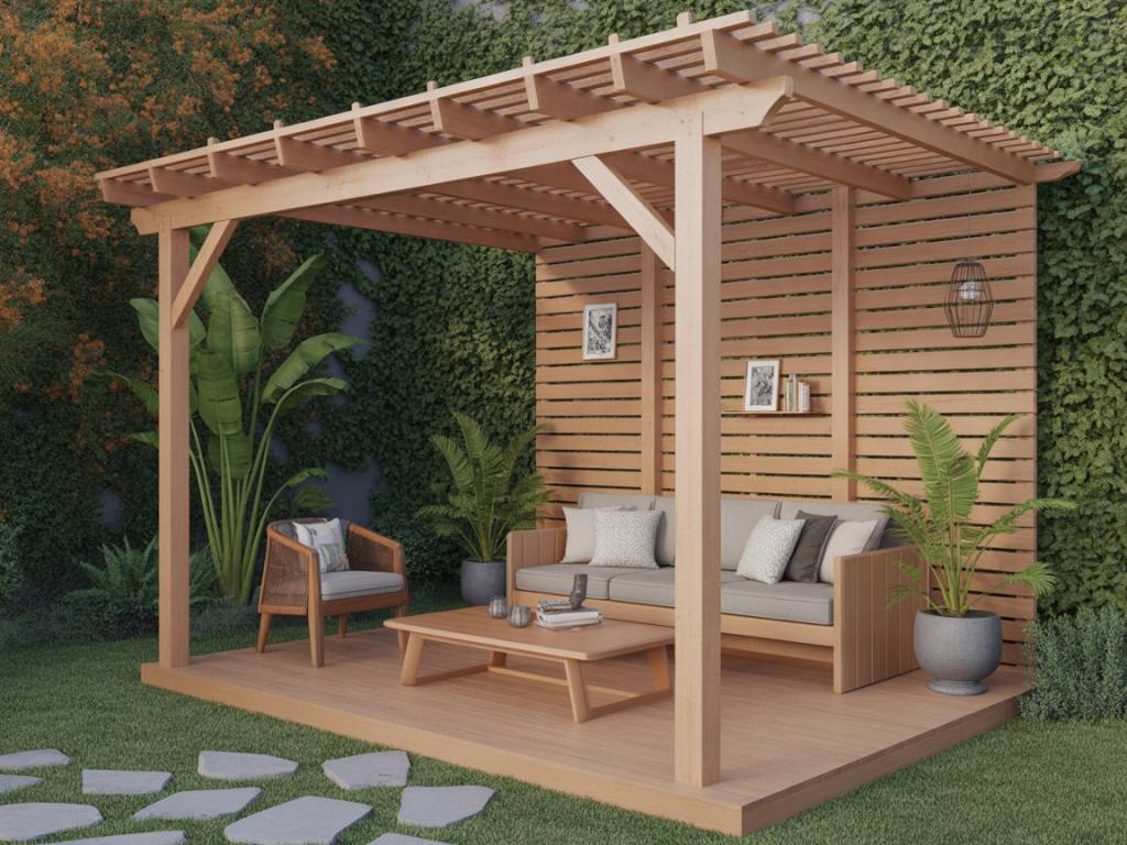 Pergola bois murale : idées de design et conseils pour bien choisir et installer