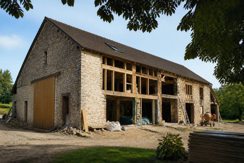 Cout renovation grange 100m budget complet et travaux à prévoir