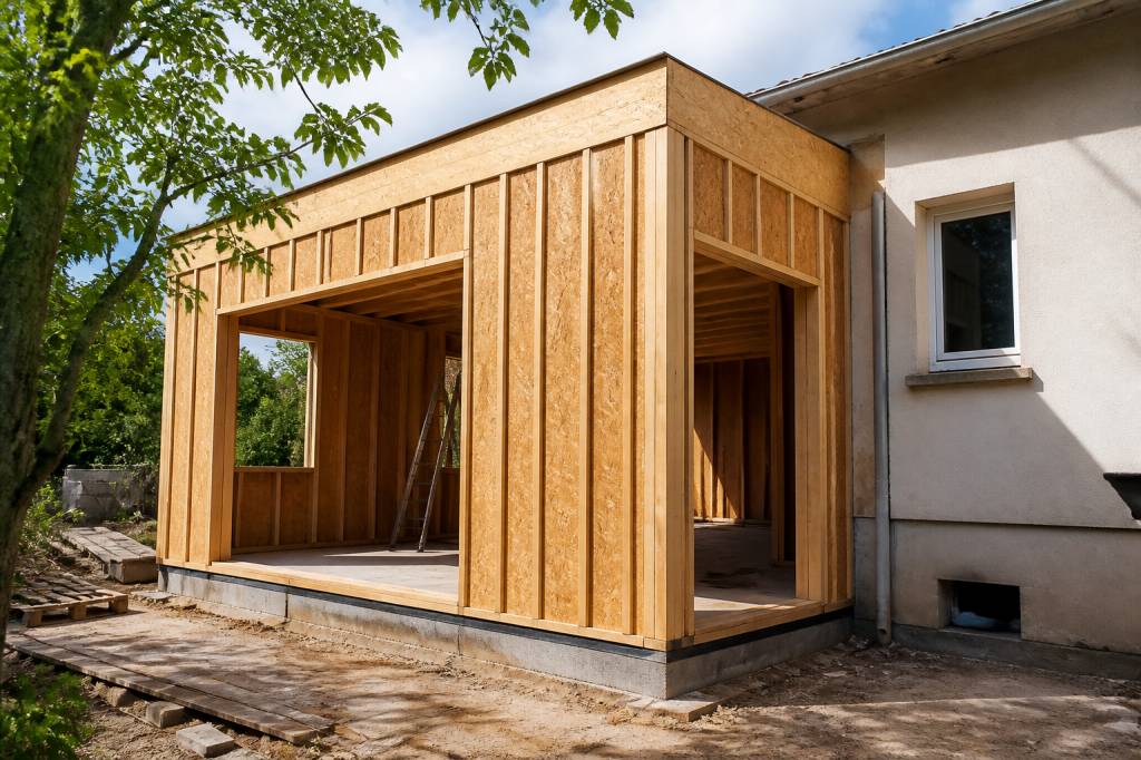 Extension en ossature bois : prix, tarifs et budget à prévoir