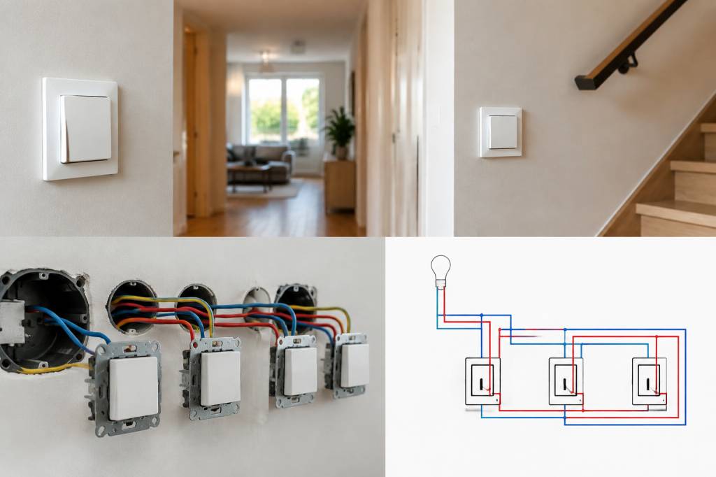 4 interrupteurs va-et-vient : branchement, schéma et conseils pour une installation réussie