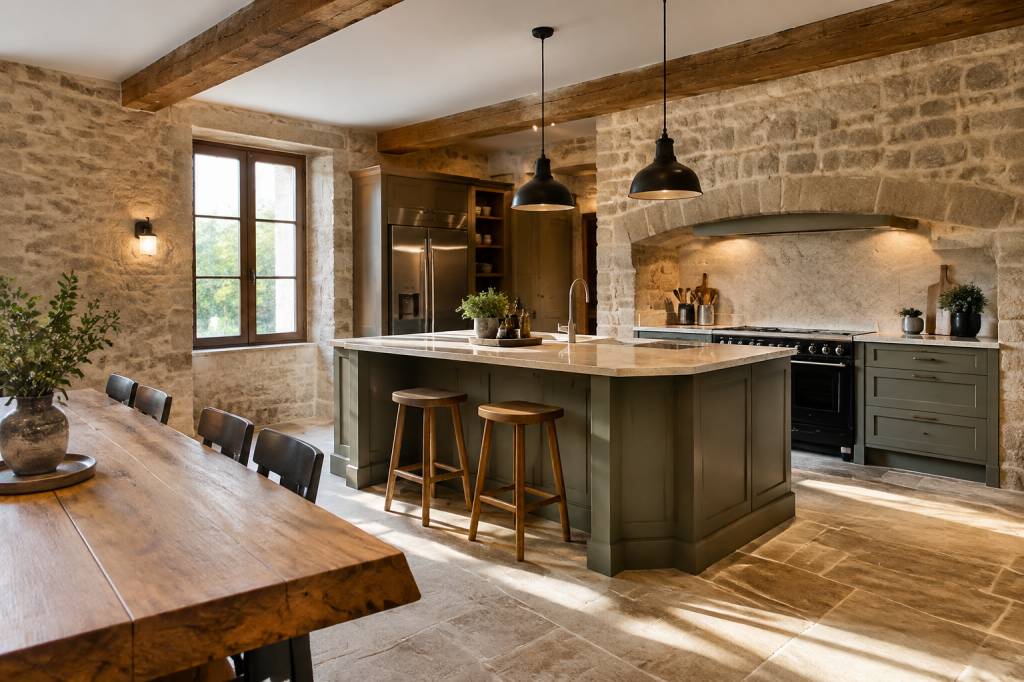 Comment aménager une cuisine dans une maison en pierre ?